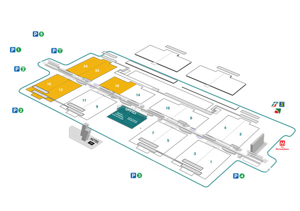意大利雙輪車展展會(huì)場地平面圖